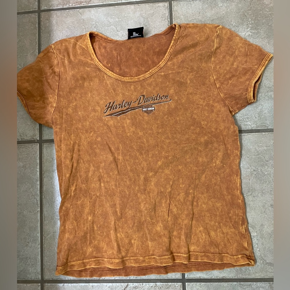 Burnt orange, vintage Harley women’s crewneck